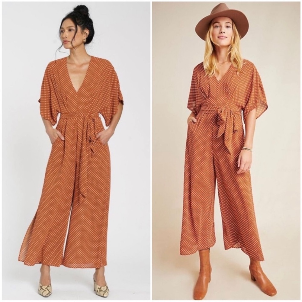 dRa Los Angeles Catania Whiskey Dot Jumpsuit XS